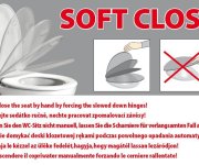 Kerasan Waldorf Wc Sedátko, Soft Close, černá Mat/chrom