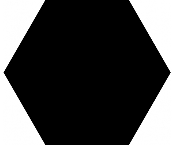 Dlažba Codicer Basic Hex 25 Black 22x25 - černá