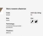 Dlažba jako dřevo Marazzi Vero Rovere 11x54 Chevron DX+SX - hnědá