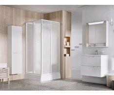 Sprchový box Supernova ASBRV2 - ASBRV2 90x90, bílá+pearl (4 díly)