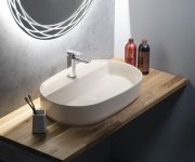 Isvea Infinity Oval Keramické Umyvadlo Na Desku, 60x40cm, Ivory