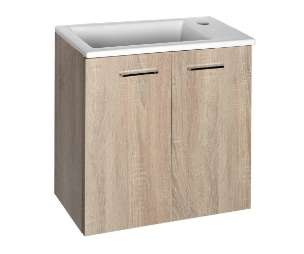 Aqualine Zoja/keramia Fresh Umyvadlová Skříňka 49x50x24,5cm, Dub Platin