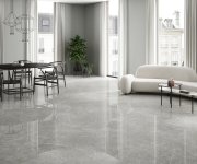 Dlažba jako mramor Azuvi Aran Light Grey 120x120 Luc. Rett. - šedá