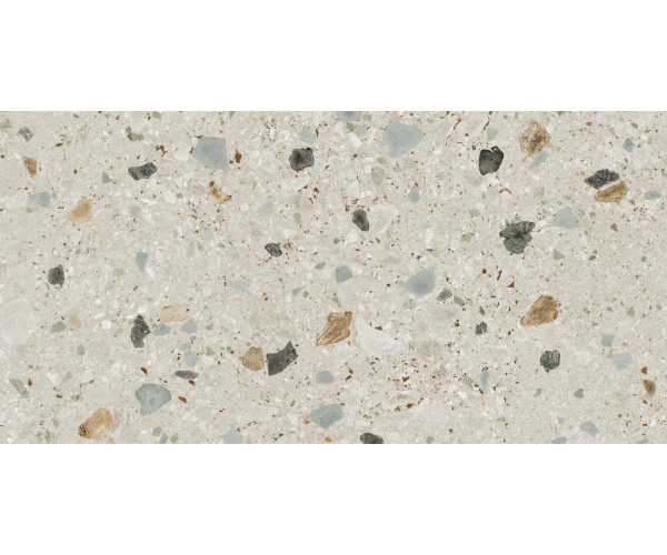 Dlažba jako terrazzo APE Greystone Sogno Di Gre Beige 60x120 Matt. Rett. - béžová