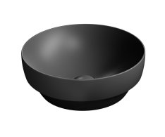 Gsi Pura Keramické Umyvadlo Na Desku, Průměr 40cm, černá Mat