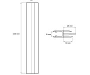 Mereo Stírací Lišta Pro Ck8051xk - Ck8053xk, Délka 43,5 Cm, Sada 2 Ks