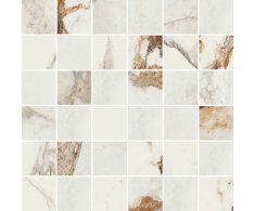 Ascot Kobe Mosaico Mix Calacatta Viola 30x30 Luc. Rett.