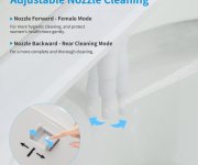 Aqualine Easy Cleaning Přídavný Bidet Na Studenou A Teplou Vodu, Polypropylen