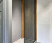 Polysan Architex Sada Pro Uchycení Skla, Podlaha-stěna-strop Se Spádovou Lištou, 1615x2600mm, Pravá, černá Mat