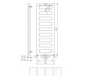 Sapho Block Otopné Těleso 500x1465 Mm, černá Mat