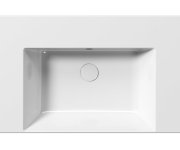Gsi Kube X Keramické Umyvadlo 100x47cm, S Odkládacími Plochami, Broušená Spodní Hrana, Bez Otvoru, Bílá Extraglaze