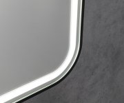 Sapho Cetis Zrcadlo S Led Osvětlením 100x70cm, černá Mat