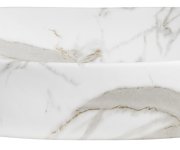 Sapho Caleo Keramické Umyvadlo Na Desku, 60x42cm, Bianco Carrara
