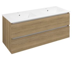 Sapho Ezara Dvojumyvadlová Skříňka 120x55x46cm, Dub Cuneo