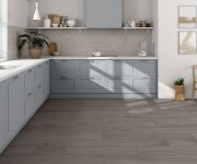 Dlažba jako dřevo Navarti Bolzano Taupe 20x120 Matt. Rett. - šedá