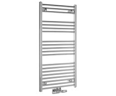 Aqualine Alya Otopné Těleso Rovné 600x1188mm, Středové Připojení, Chrom