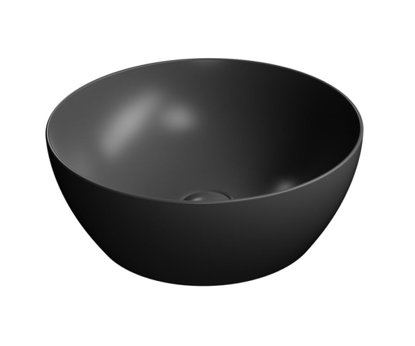 Gsi Pura Keramické Umyvadlo Na Desku, Průměr 42cm, černá Mat