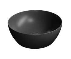 Gsi Pura Keramické Umyvadlo Na Desku, Průměr 42cm, černá Mat