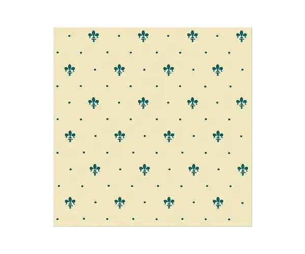 Retro obklad Petracers Grand Elegance Giglio verde su crema 20x20