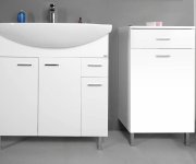 Aqualine Zoja/keramia Fresh Skříňka Spodní S Košem 50x78x29cm, Bílá