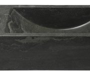Sapho Blok Kamenné Umývátko 40x22cm, Baterie Vlevo, Antracit