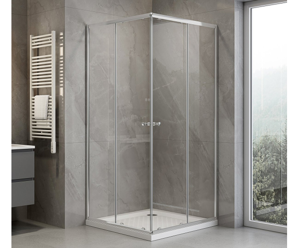 Aqualine Agga čtvercová Sprchová Zástěna 700x700mm, čiré Sklo