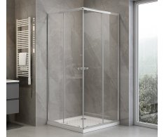 Aqualine Agga čtvercová Sprchová Zástěna 700x700mm, čiré Sklo