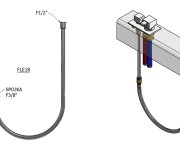 Sapho Set Sprchové Hadice Pro Výsuvné Sprchy Z Vany, F1/2"- F1/2", 275cm, Chrom