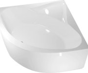 Aqualine Dyje Rohová Vana 150x150x42cm, Bílá