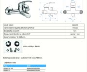 Vanová Stěnová Baterie Bez Příslušenství, Rozteč 150 Mm - Chrom – Zora ZR3110