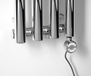 Sapho Pilon Otopné Těleso 270x1800mm, Se čtyřmi Háčky Pro Ručník, Chrom