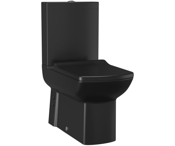 Creavit Lara Wc Kombi, Spodní/zadní Odpad, černá Mat