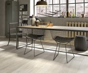 Dlažba jako dřevo Tuscania North Wind Ivory 20,2x122,2 Rett. - béžová