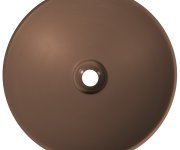 Sapho Verto Umyvadlo Zápustné, Litý Mramor, Průměr 40,5cm, Hnědá Mat