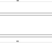 Držák ručníků Chrome CR 310.00 - CR 310.00CR Držák na ručníky 655 mm, chrom X07P192