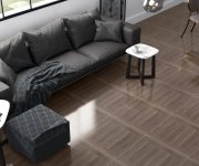 Dlažba jako dřevo Deceram PAM Atrium Boreal Taupe Dekor Wood 60,8x60,8 - hnědá (skladem)