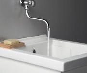 Aqualine Nástěnný Ventil 1/2", Otočná Hubice, Chrom