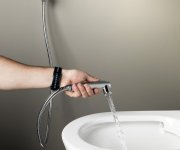 Sapho Nástěnný Ventil S Ruční Bidetovou Sprškou A Bezpečnostní Pojistkou,kulatý,chrom
