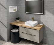Sapho Avice Deska Pod Umyvadlo 110,7x48,8cm, Tl.5cm, Dub Rover
