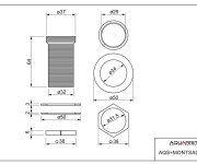 Náhradní Montážní Sada Pro Baterie Lga10202 A Vnr3120t (obsahuje Závitový Válec+2 Matice) AQS+MONTSADA-6