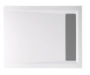 Polysan Varesa Sprchová Vanička Z Litého Mramoru Se Záklopem, Obdélník 110x90cm, Bílá