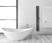 Ridea Othello Mono Slim Hliníkové Otopné Těleso 300x1890mm, černá Mat