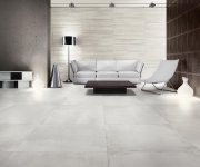 Dlažba jako beton La Fenice X-beton Gravel White 61x61 Rett. - bílá
