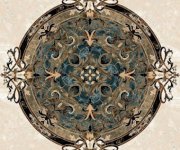 Retro dlažba Aparici Agate Centro Pulido-4 Blue 44,63x44,63 Rett.