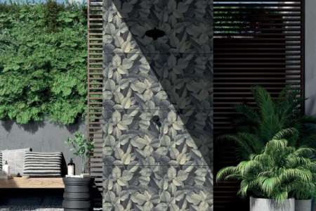 Dekor Foliage je možné použít i v exteriéru, stejně jako celou sérii Wide&Style (ABK)
