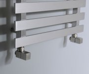 Sapho Cube Připojovací Sada Ventilů Ruční Rohová, Nerez Mat