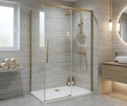 Gelco Luxor Gold Matt Boční Stěna 1000mm, čiré Sklo