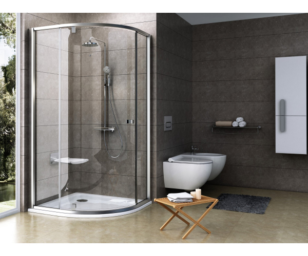 Sprchový kout Pivot PSKK3 - PSKK3 90x90, satin+transparent
