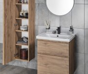 Aqualine Altair Vysoká Skříňka 35x150x31cm, Dub Emporio