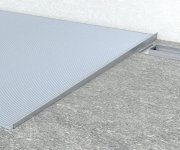 Sapho Spádová Lišta, Levá, Výška 10mm, Délka 1000mm, černá Mat